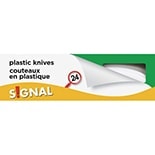 Couteaux en plastique blanc Signal